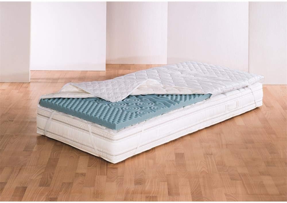 f.a.n. Medisan Softly Comfort Core Mattress Topper, 5 cm, 7–Zones Cold Foam 7 cm High, White, 140 x 200 cm