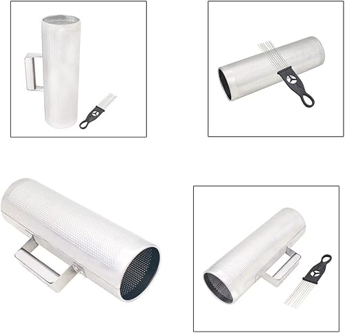 Miniatura 5 de Mowind Guiro de acero inoxidable herramienta de entrenamiento musical de percusión de 12 x 4 pulgadas con raspador