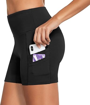 Spandex shorts with pockets Clearance
