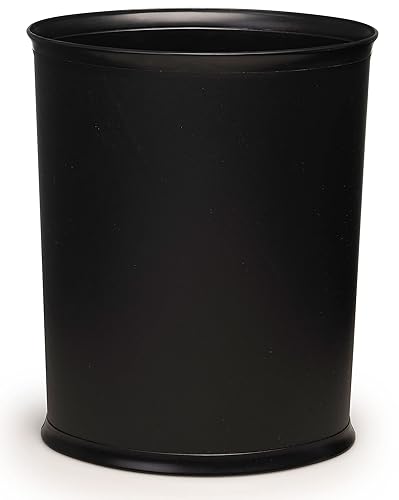 Miniatura 3 de Cesta de basura de plástico negra de 5 galones fabricada en Estados Unidos (10.25 pulgadas de largo x 12.5 pulgadas de alto)