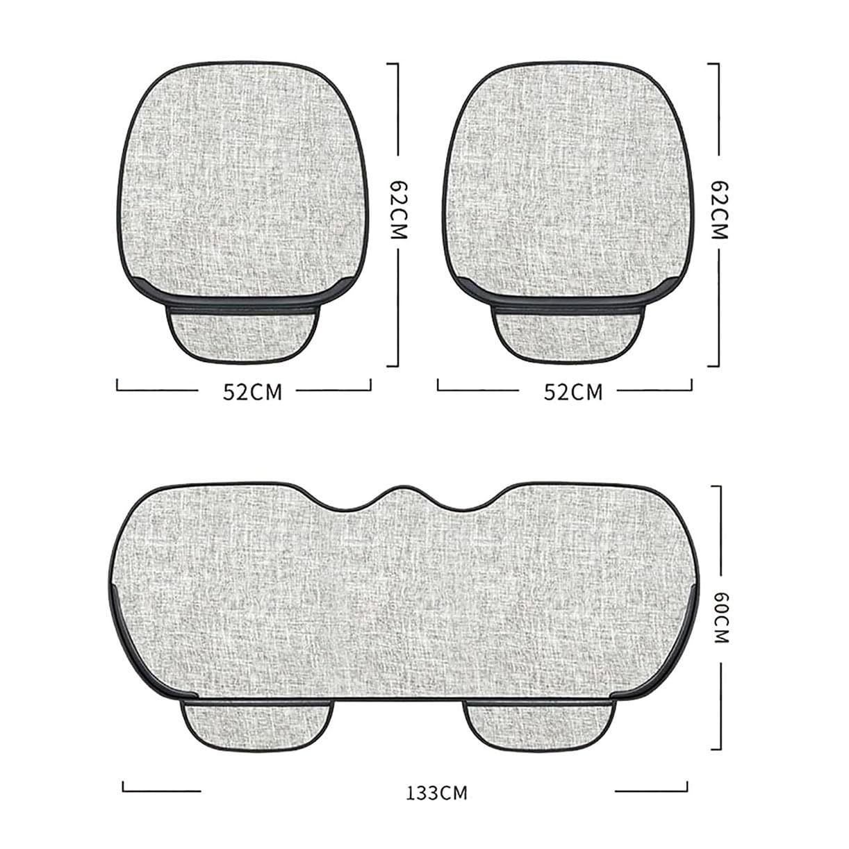 Poduszka na fotel samochodowy, podkładka na siedzenie kierowcy, domowe krzesło biurowe, do Mazda CX-30 2000-2024, A-szara