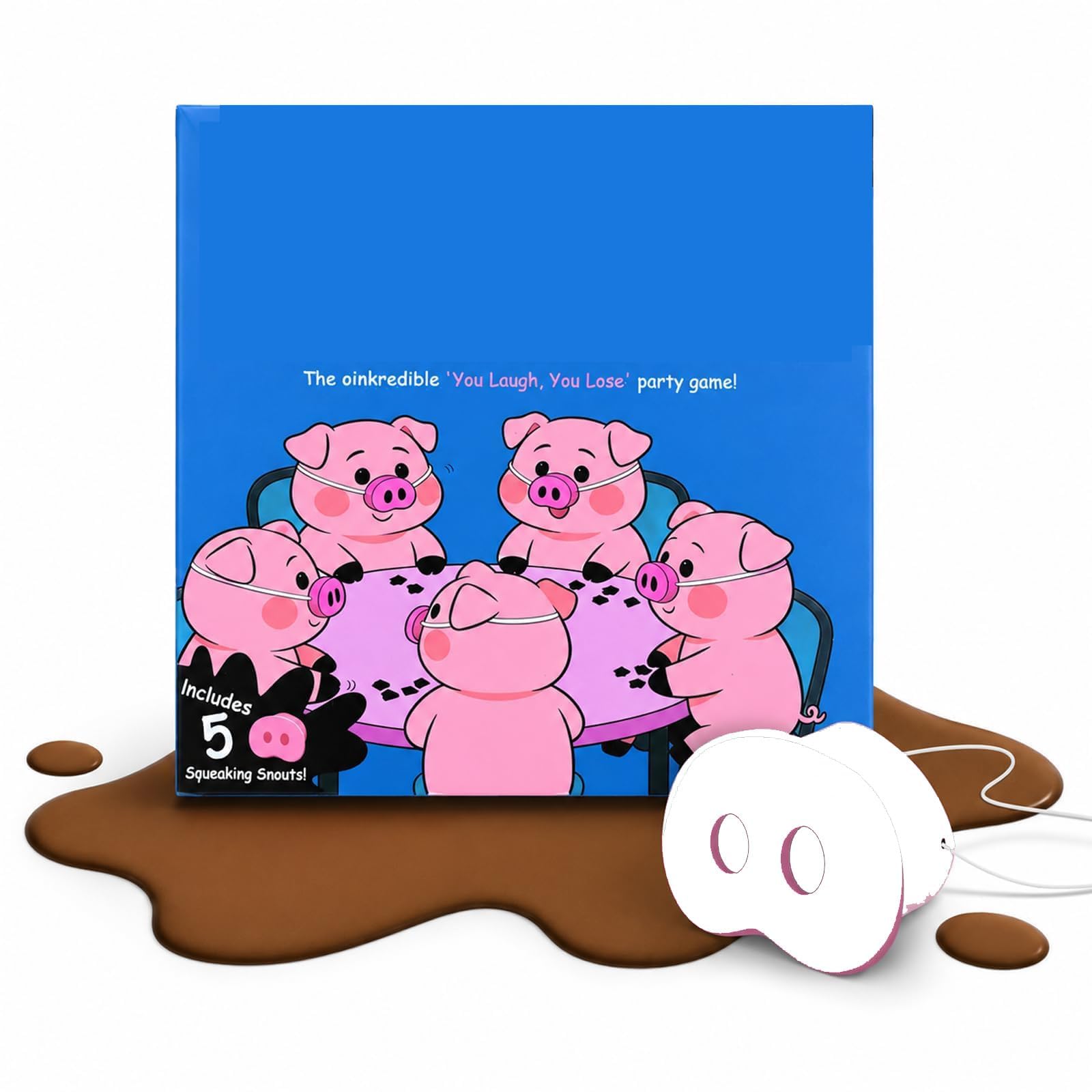Funny Pig Game with Novelty Nose Challenge – Family Party Fun Game