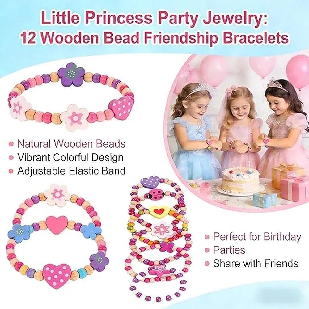 AYZDJ 12 Pack Princess Party Bracelets - Image 4