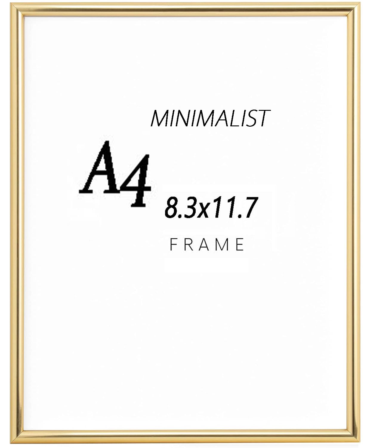 Amazon.com - Moopkey 8.3x11.7 Picture Frame - A4 Gold Display