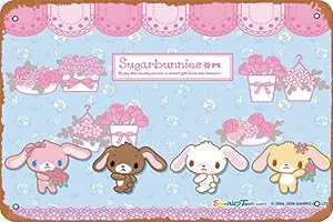 Sugar Bunnies Poster - Tin Sign Wall Art - Vintage Wall Decorations...