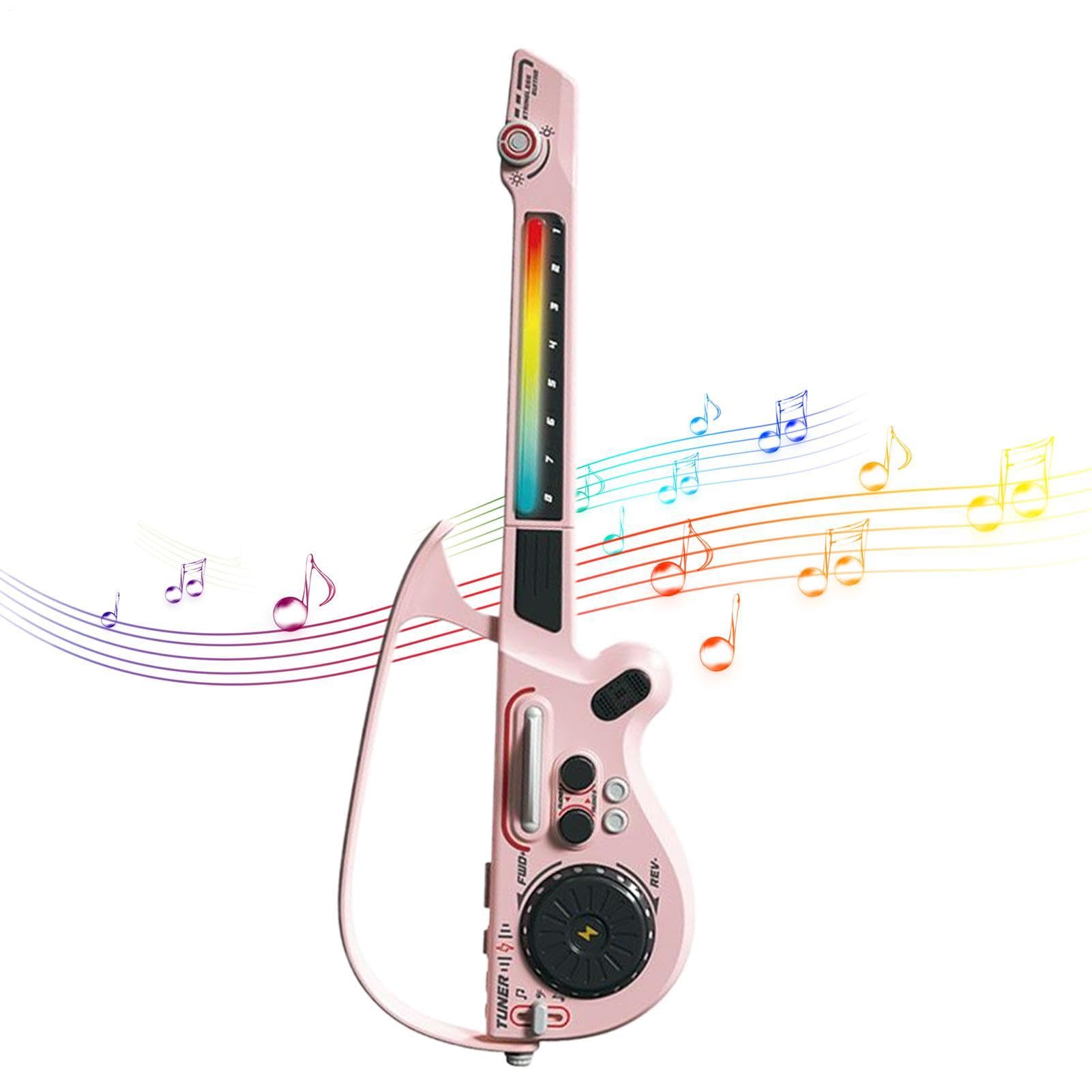 Chitarra Elettrica per Bambini Strumento Musicale Pieghievole Senza Corde | Chitarra Karaoke Ricaricabile Giocattoli Per Ragazzi Ragazze Principianti Pratica Casa Viaggio Regalo Compleanno Natale