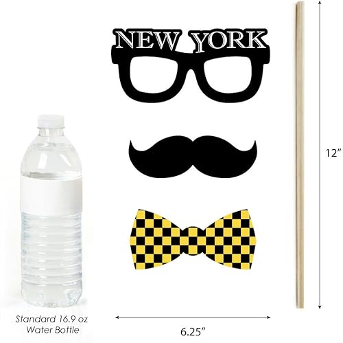 Miniatura 6 de Big Dot of Happiness New York - NYC Cityscape Photo Booth Kit de accesorios - 20 unidades
