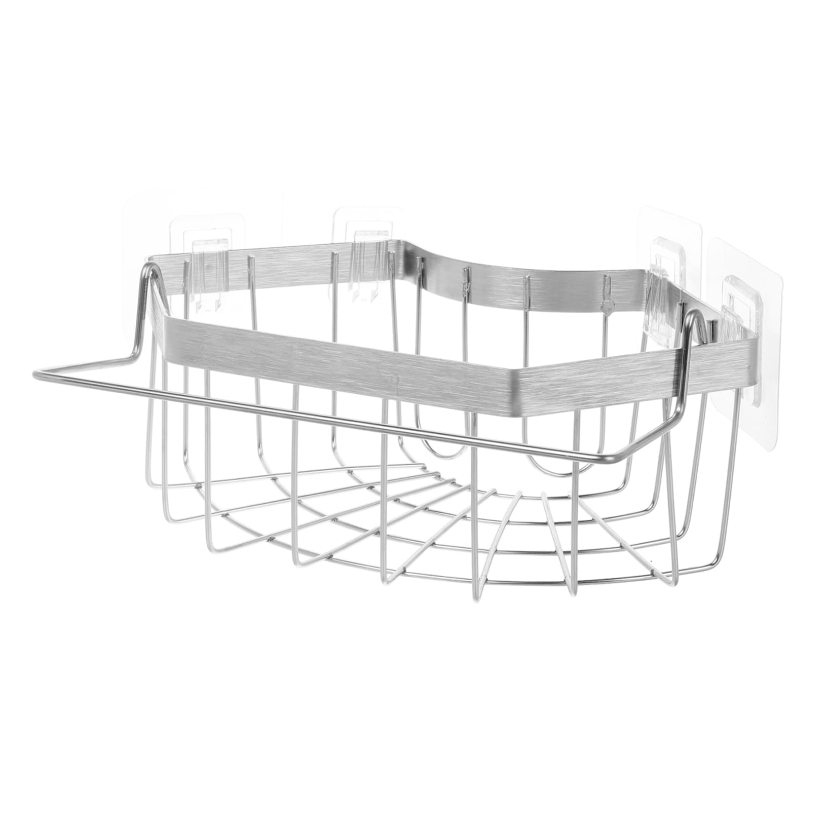 Soporte para esponja de fregadero de acero inoxidable, organizador de espacio de cocina