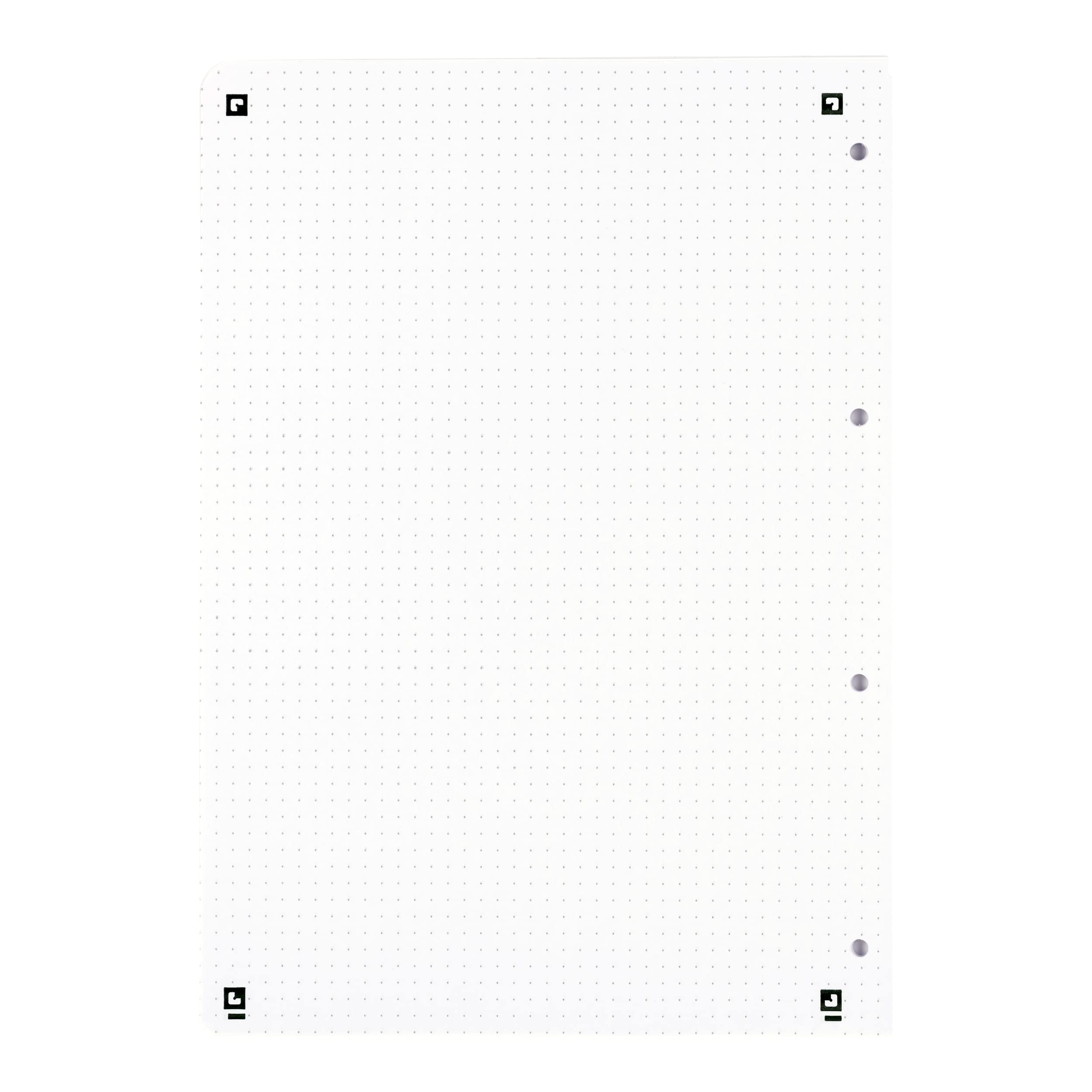 Oxford Bloc-notes Touch à pois gris clair A4 160 pages Lot de 3