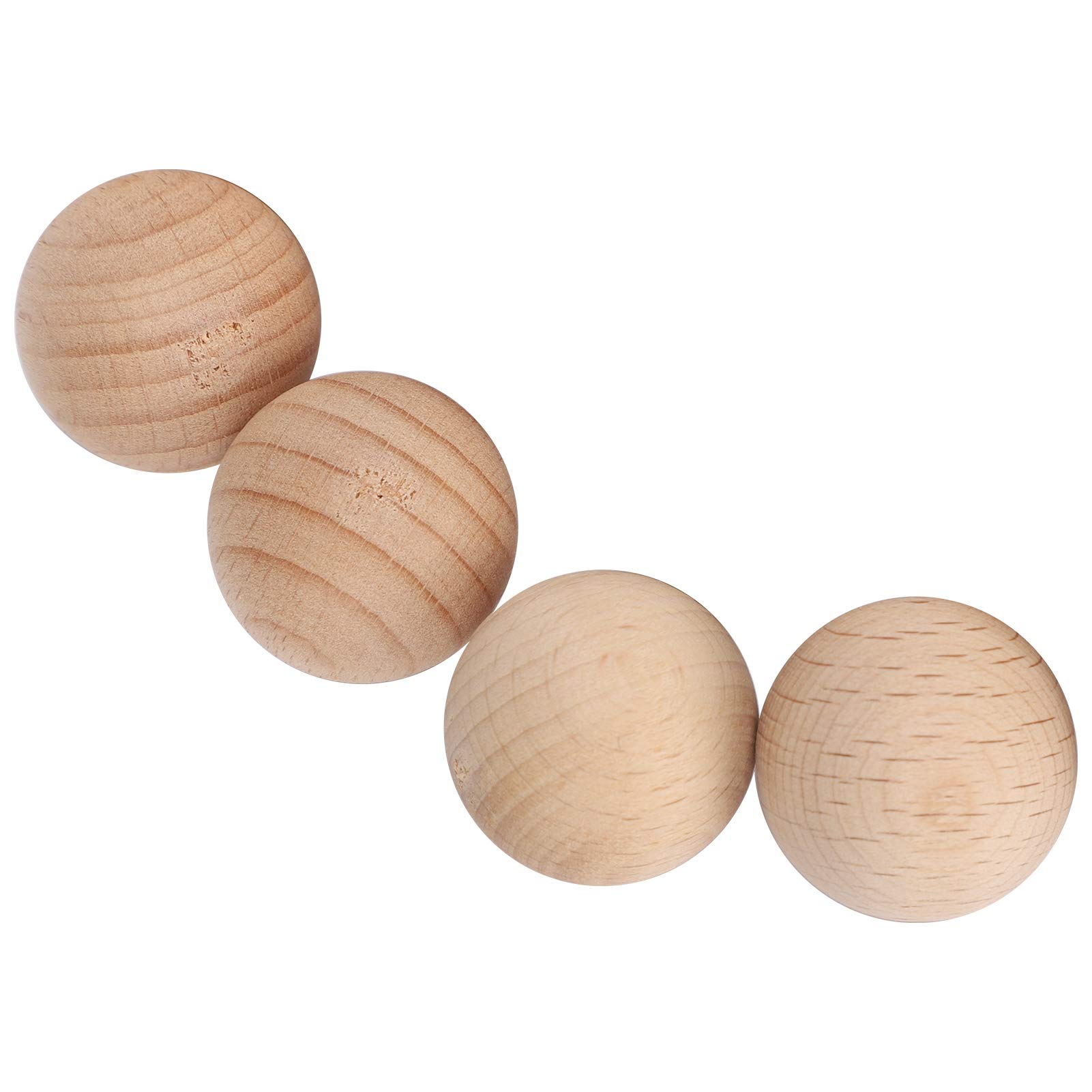 3 Stuks Grote Houten Ballen – 80 Mm Diameter, Onbewerkt En Ongelakt, Natuurlijke Houtkleur, Ideaal Voor Schilderen, Knutselen En Decoratie