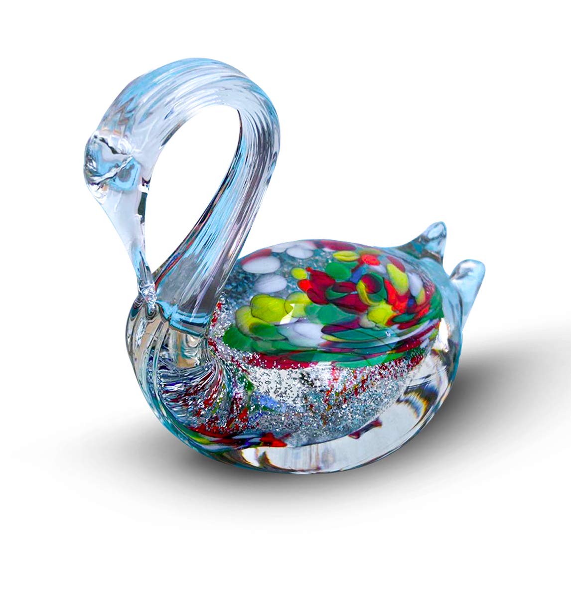 Gocce di Murano Ornamento Centrotavola Animale in Vetro Made in Italy, Lavorato Artigianalmente Secondo la Tradizione degli Artigiani di Murano Vetro Soffiato con Riflessi Interni