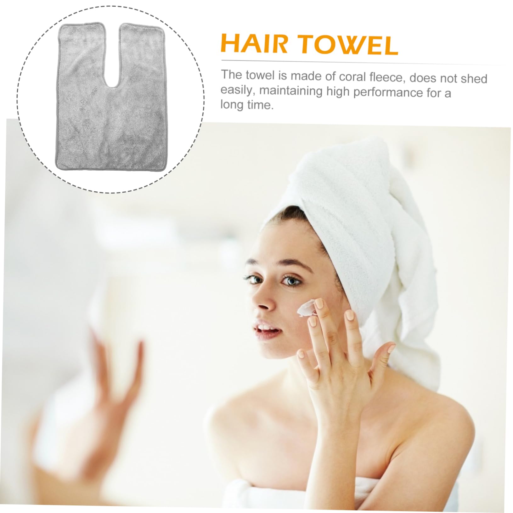 Vaguelly Elegant Fleece Hair Wrapping Towel Fast Drying Beauty Spa Towel for Women