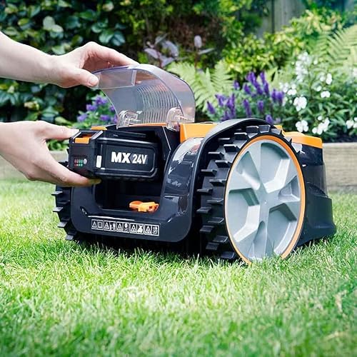 Lawnmaster OcuMow®16 Robots cortacéspedes eléctrico para Jardines de 150 m² Corte 20-60 mm,Pendiente de 35% con batería de Iones de Litio MX 24V 4.0Ah y Cargador rápido - imagen 7
