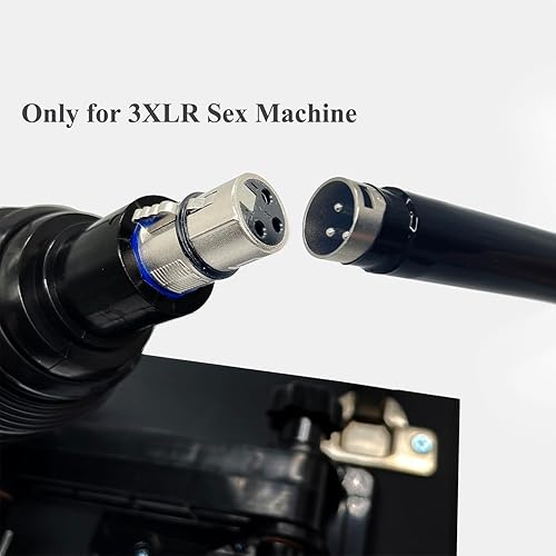 Miniatura 9 de TenFruit Adaptador 3XLR a doble 3XLR con varillas flexibles, accesorio de máquina sexual, doble penetración para consoladores de conector 3XLR