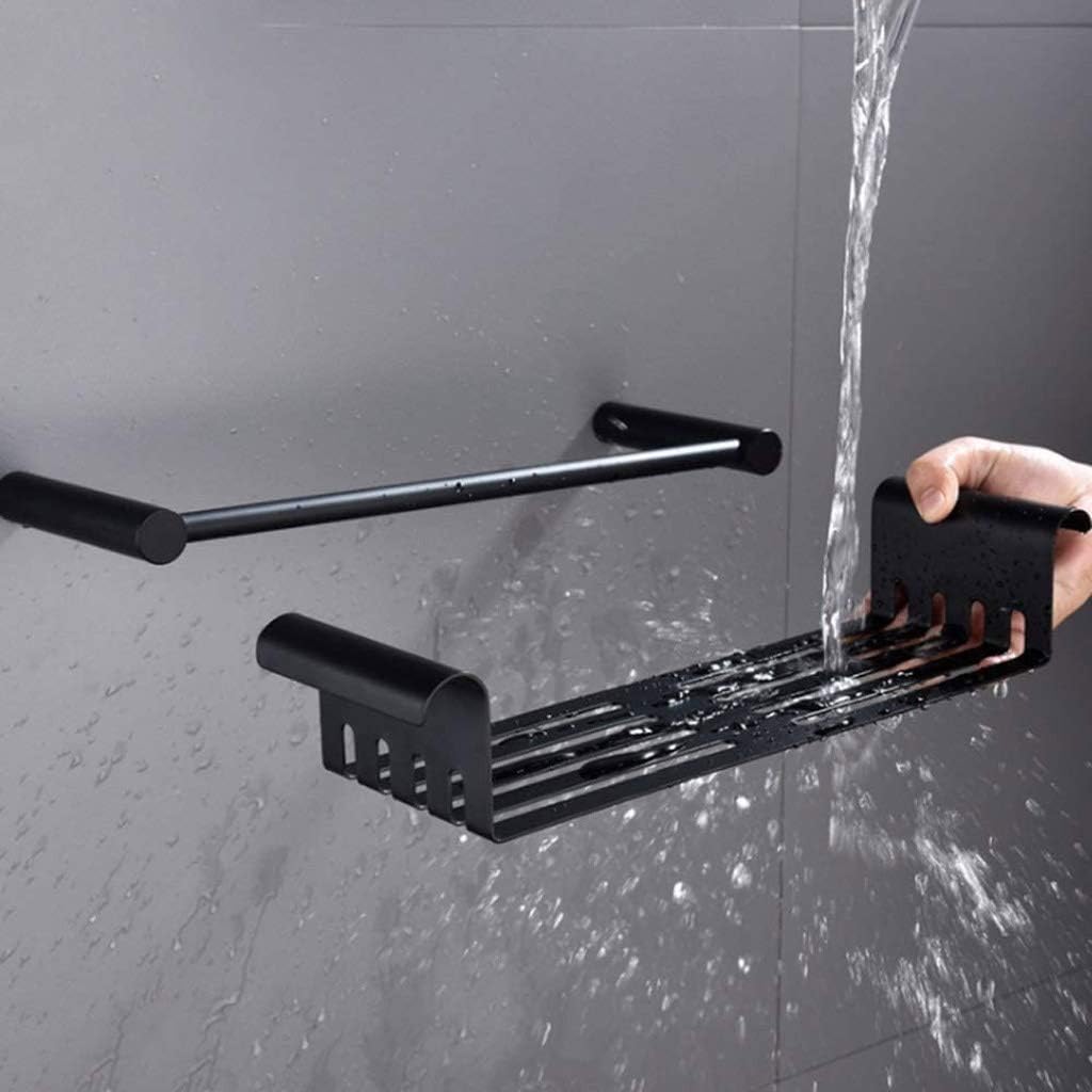 Shampoo Shelf Stainless Steel Bath Towel Rack Kitchen Bathroom Detachable Shelves Front Objective Toiletry Storage Racks