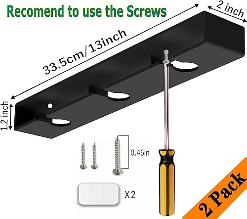 Miniatura 3 de Paquete de 2 soportes para copas de vino debajo del estante, estante para copas de vino, estante de plástico para copas de vino, colgador de