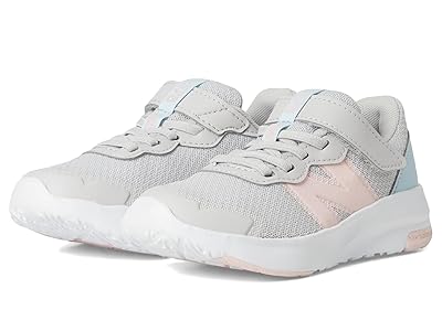 New Balance Kids 578v1 Bungee Lace with Top Strap (Little Kid) Kids Shoes Grey Matter/Shell Pink/Bright Sky : 10.5 Little Kid M, Textile