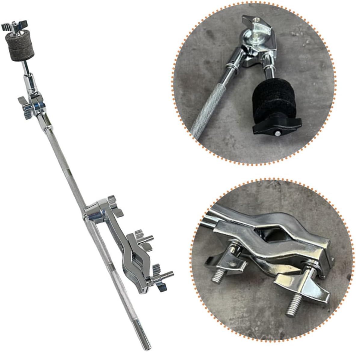 Cymbal Boom Arm Clamp Design for Drumming Versatile Cymbal Mount Holder for