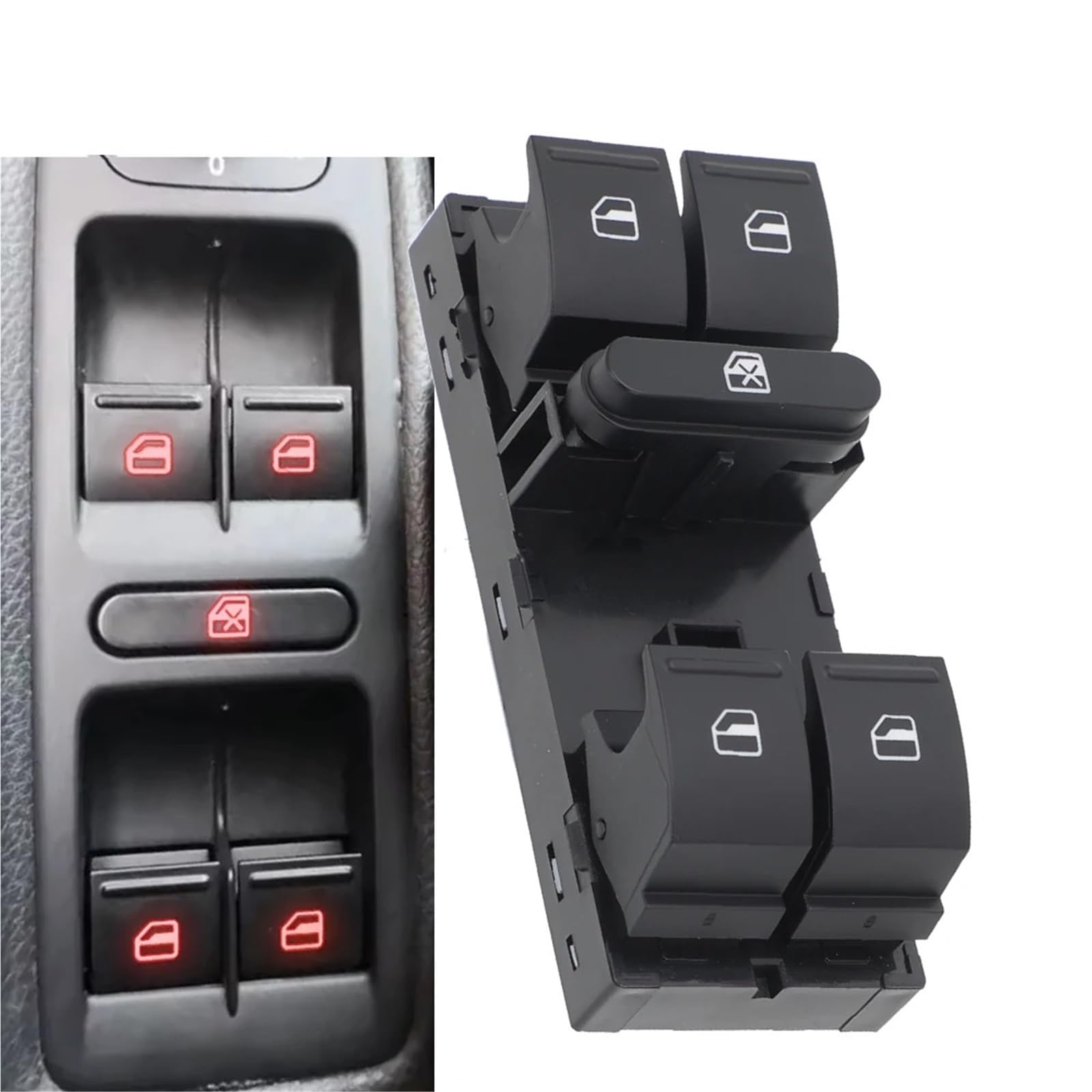 Interruttore Alzacristalli Compatibile Con Per Tiguan 2009 2010 2011 Alimentazione Auto Interruttore Finestra Principale Componenti Parti