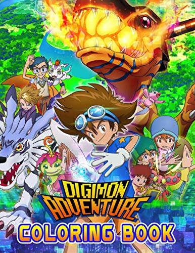 Digimon Adventure Coloring Book: Great Gift For All Fans Of Digimon Adventure. A Way For Relaxation And Stress Relief