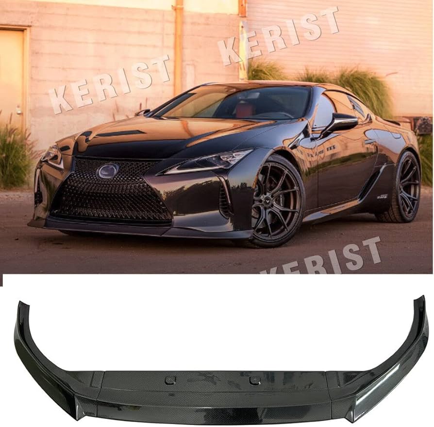 Amazon.com: LU-Flight Carbon Front Splitter 3pcs Front Lip Kit for
