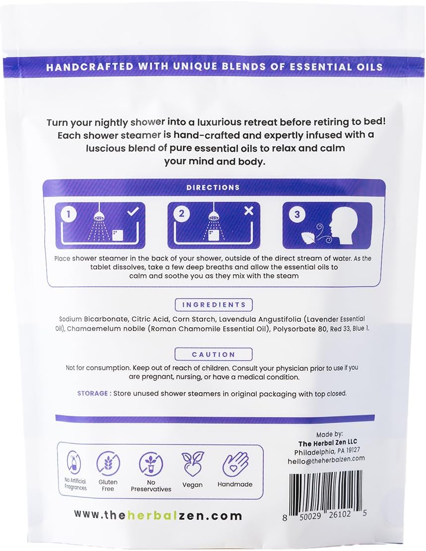 Lavender Shower Steamers Aromatherapy with Essential Oils, Made in The USA Shower Bombs, Shower Bomb Aromatherapy, Relaxing Gifts for Women, Spa Day Gifts, Birthday Gifts for Women and Men - Image 9