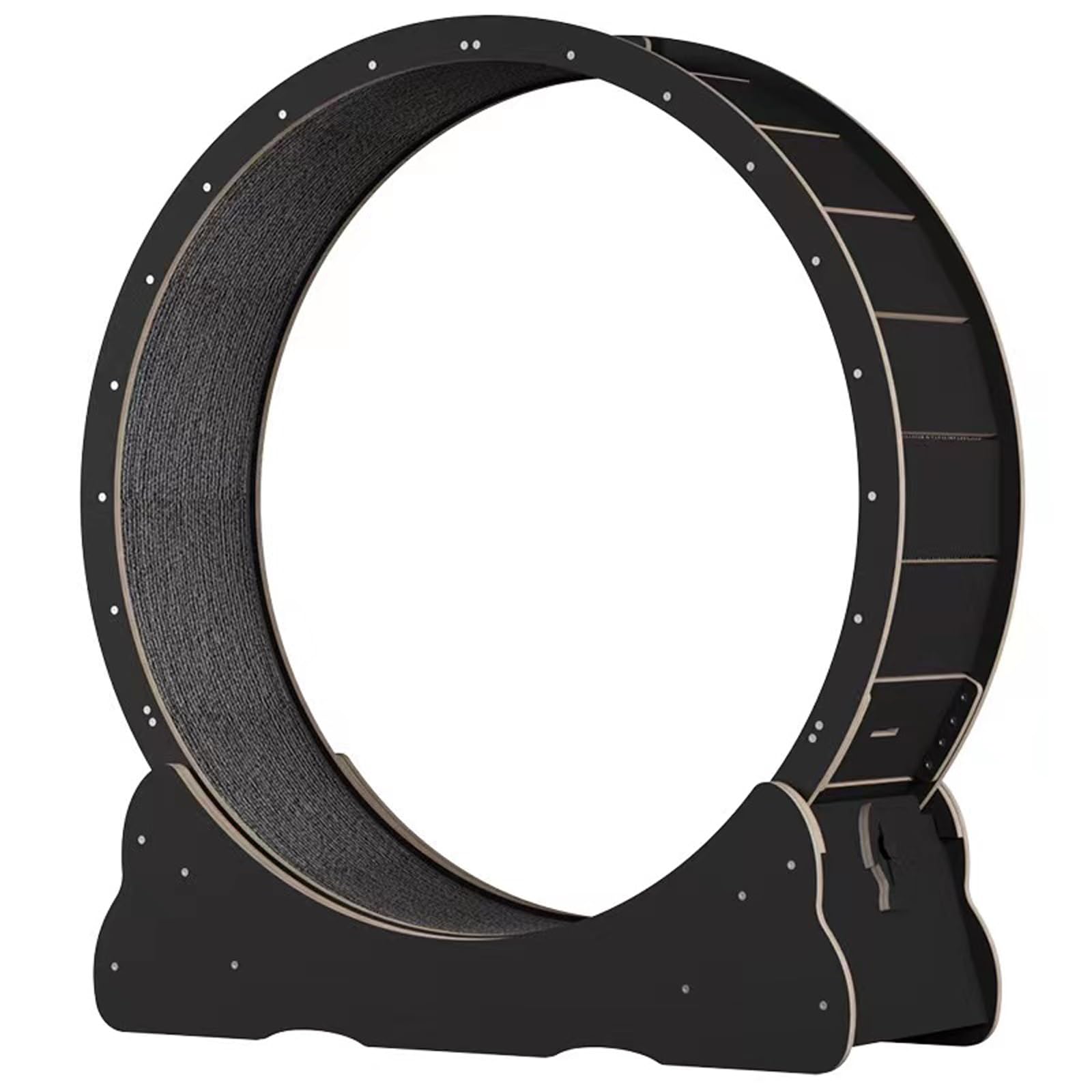 Cat Exercise Wheel Cat Treadmill Solid Wood 45.3 * 43.3inchs Used for cat Fitness, Running, and Exercise, which is Beneficial for Cats to Maintain Good Figure and Health (Black)