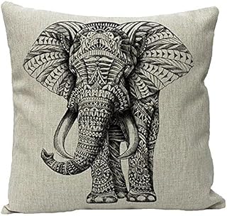 JOTOM Elephant Cushion Covers Couch Throw Pillow Case Throw Pillows Cover for Outdoor Car Home Sofa Decor 45x45cm (Elephant)