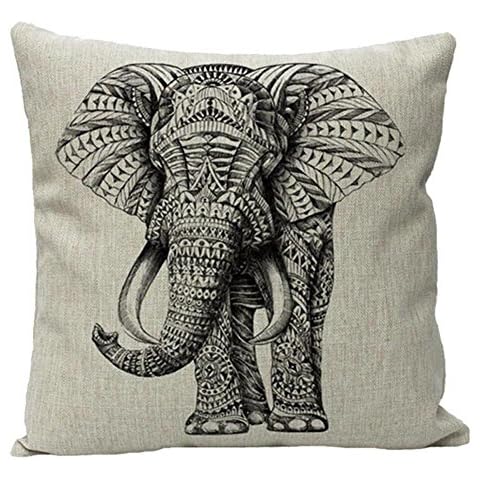 JOTOM Elephant Cushion Covers for Sofa Decor Cover