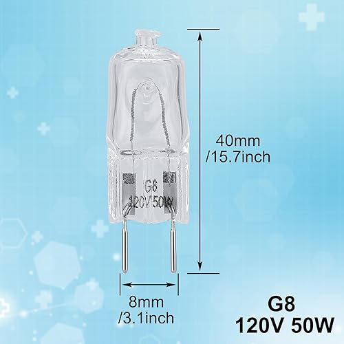 Miniatura 2 de Bombilla halógena para horno de microondas G850W120V, utilizada para campana extractora de microondas Ultra Range GE, bombilla de superficie para