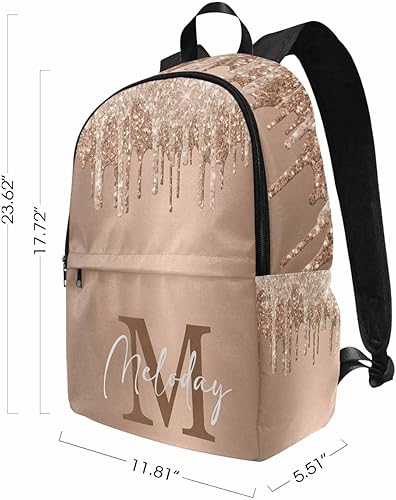 Miniatura 2 de MyPupSocks Mochila escolar personalizada con nombre personalizado, mochila o bolsa de almuerzo, unisex, Multi 16, Mochilas Daypack