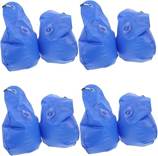 8pcs Pool Cover Weights Leakproof Above Ground Pool Water Bags Hooks PVC for Secure Coverage Easy Installation for Seasonal Maintenance