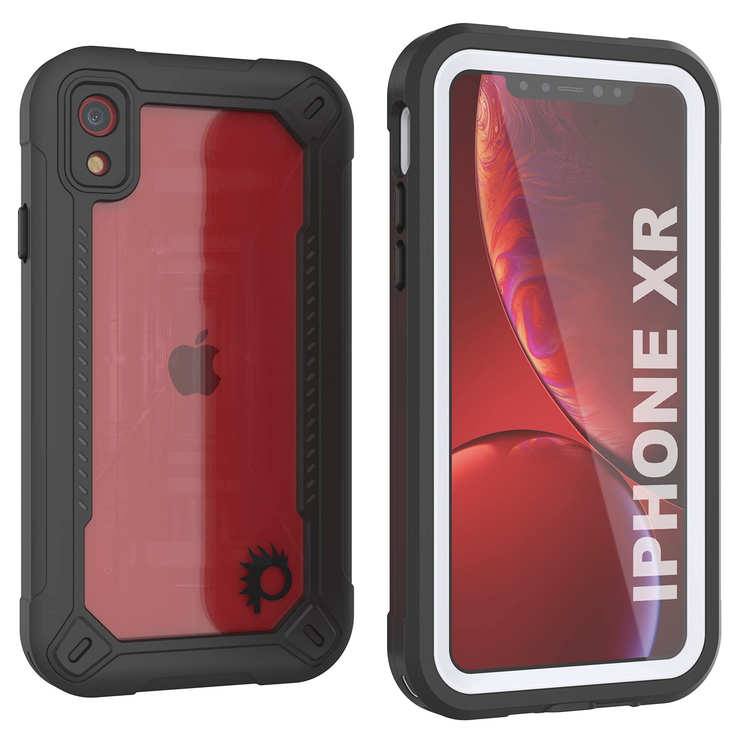 Punkcase for iPhone XR Waterproof Case [Maximus Series] [Slim Fit] [IP68 Certified] [Shockresistant] Clear Armor Cover with Screen Protector |