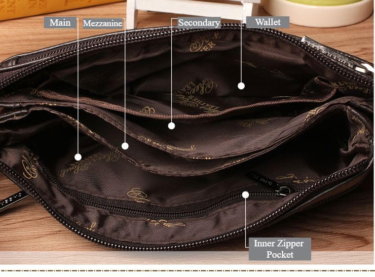 Sac banane en cuir véritable noir | Modèle mixte et léger - 2