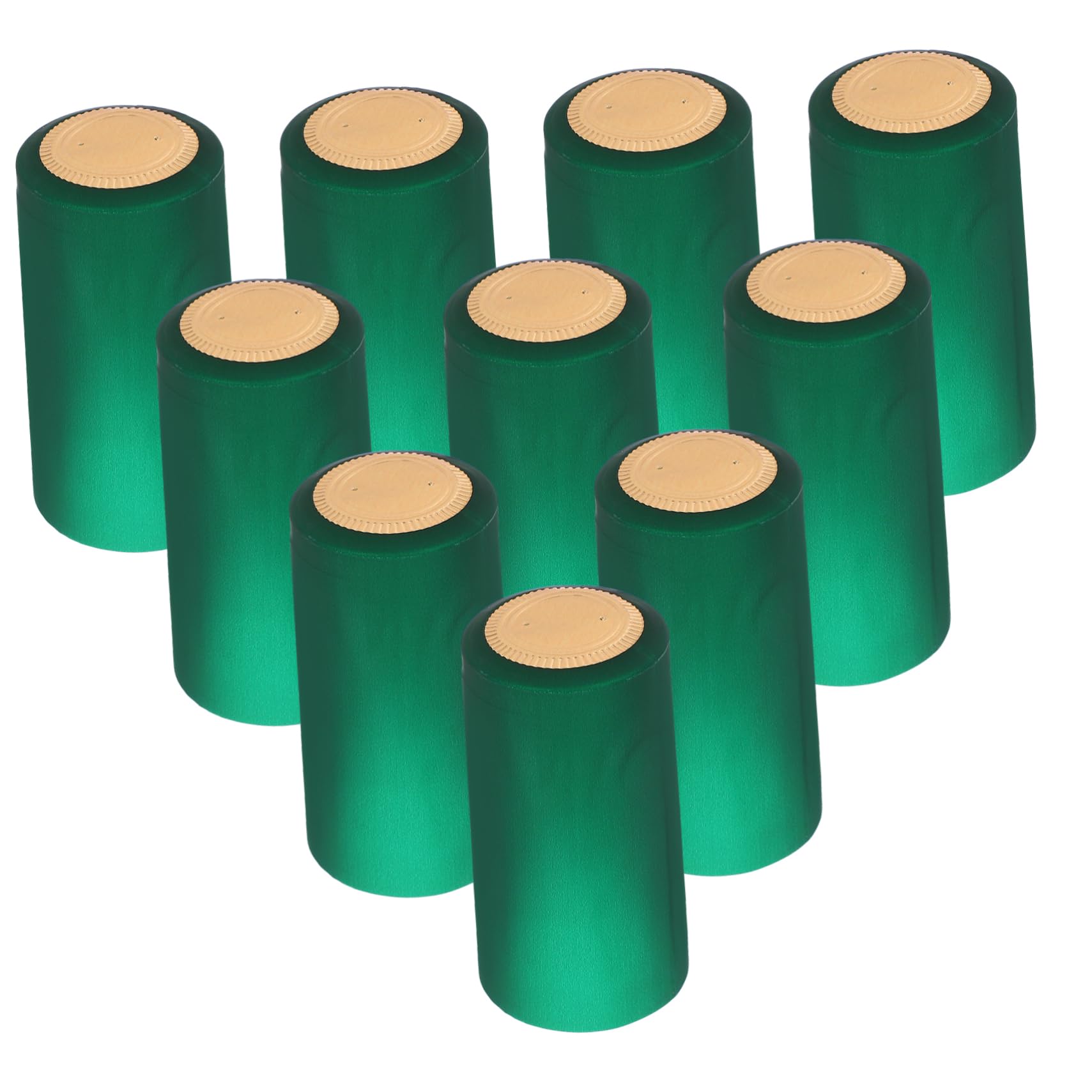 LAPYAPPE Shrink Wine Caps 60pcs Shrink Bottles Wine Bottle Seal Diffuser Wine Aerator and Decanter Sealer Condiment Heat Shrink Tubing Liquids Reusable Capsules Wine Shrink Caps Green PVC