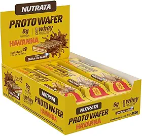 Nutrata Proto Wafer - 12 Unidades De 30G Doce De Leite Havanna -