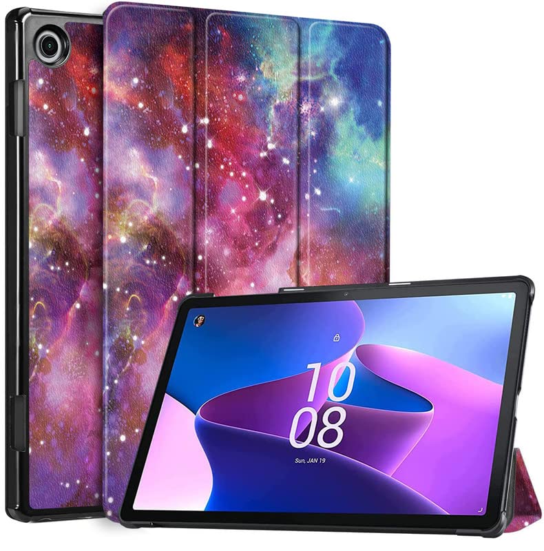 Robustrion Trifold Flip Stand Hard Back Case Cover for Lenovo Tab M10 FHD 3rd Gen 10.1 inch Cover (TB-328FU / TB-328XU) - Galaxy (B0B87SJ5R1) Amazon Price History, Amazon Price Tracker