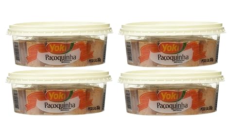 Yoki Paçoquinha - Recipiente redondo pequeño (18.01 oz, 4 unidades)