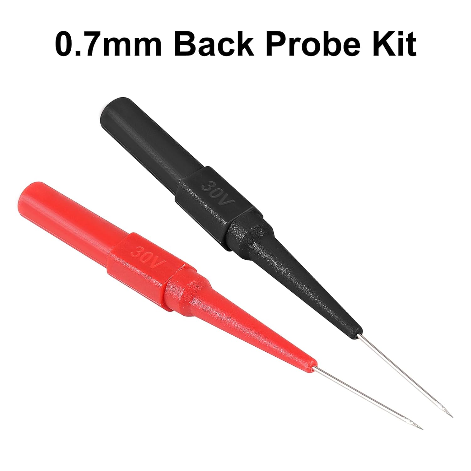 20Pcs 0.7mm Back Probe Kit with 4mm Banana Socket Non-Destructive Insulation Wire Piercing Needles Multimeter Test for Probes Automotive Testing Tools