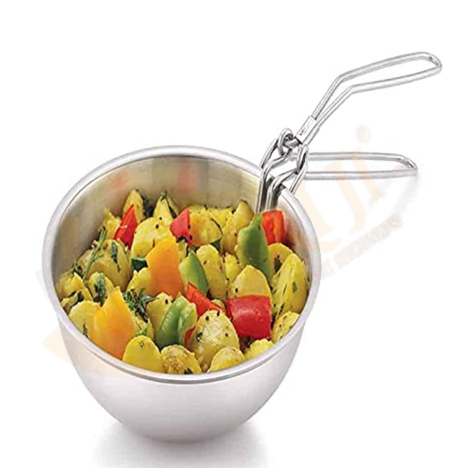 Shri jiStainless Steel Wire Tong Pakkad Utensil Holder, Kitchen Pincers