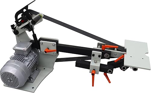 Miniatura 6 de INTSUPERMAI Lijadora de banda de velocidad variable de 72 pulgadas con 3 muelas de molienda Máquina de banda de arena multifunción Lijadora de banda