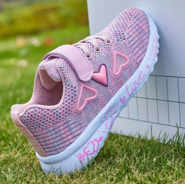 Toddler/Little Kid/Big Kid Girls Pink Sneakers Kids Shoes Lightweight Breathable Athletic Running Tennis Fitness Shoes2