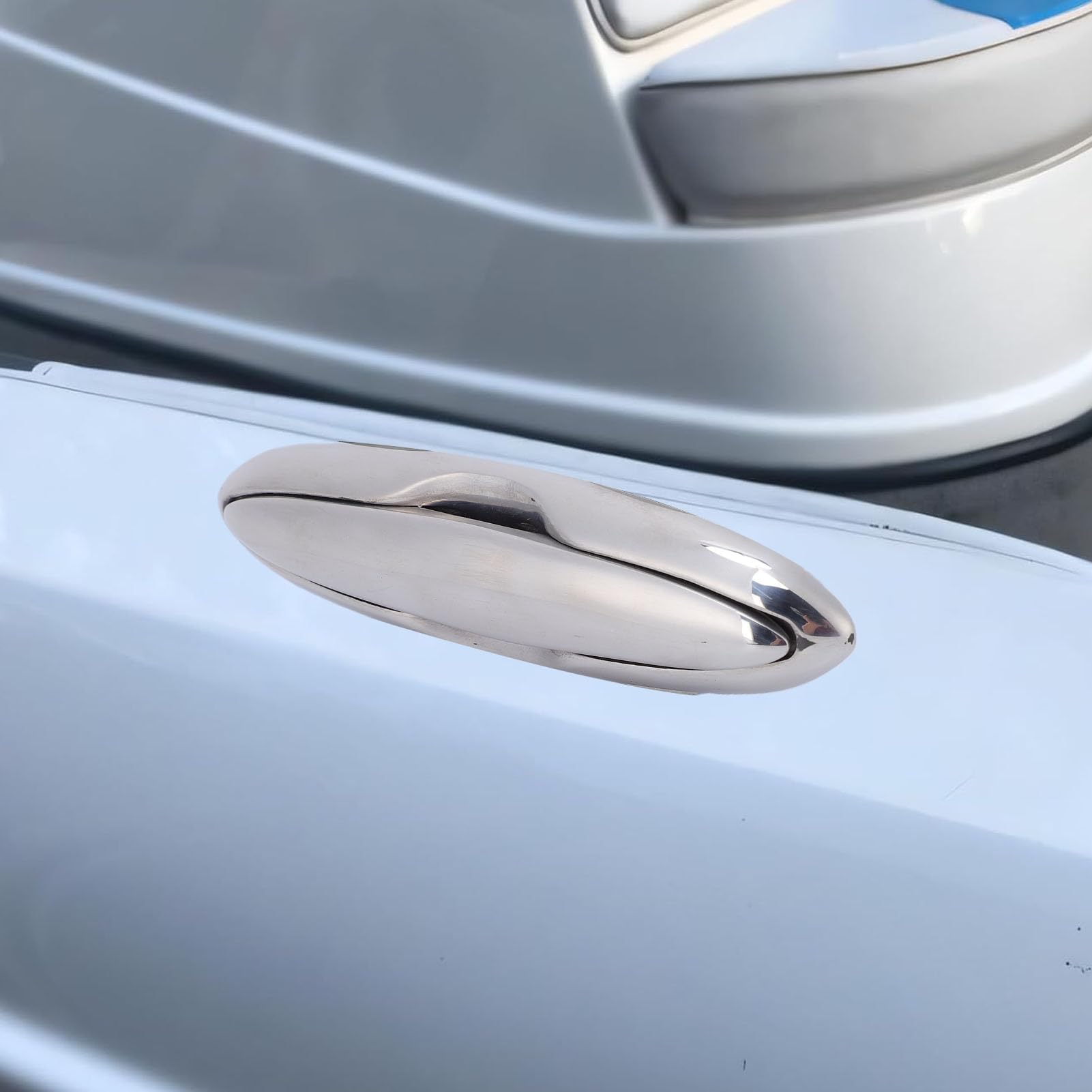 Pull-Up-Bootsklampen, 5-Zoll-einziehbare Pop-Up-Klampe, bündige Montage, Deckklampe für Yachten, Kajaks, Edelstahl 316 in Marinequalität, hochglanzpoliert