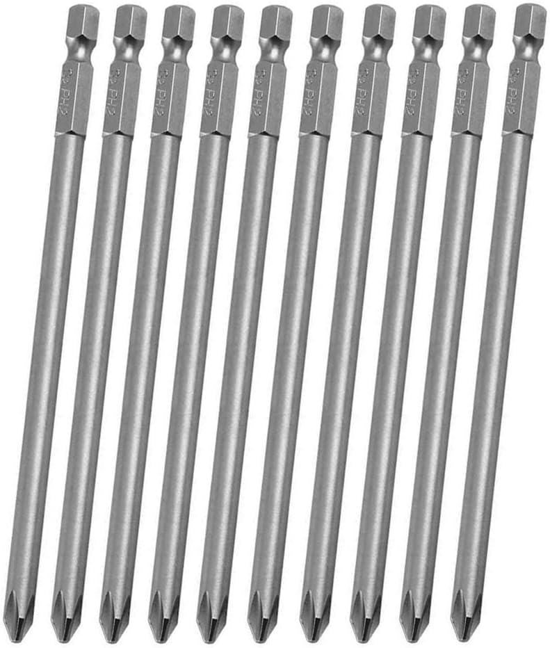 Rocaris 8-teiliges Schraubendreher-Bit-Set – Magnetisch, 7,6 Cm, PH0 Bis PH2 | Für Akkuschrauber & Bohrmaschinen