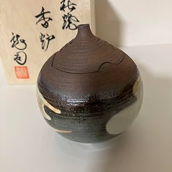 萩焼　透かし香炉　龍和造　新品未使用 萩焼 透かし香炉 龍和造 新品未使用 木箱入り未使用品】 萩