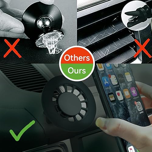 Miniatura 8 de BEERTE Soporte de coche Magsafe para Porsche Macan 2015-2024 Porsche Cayenne 2019-2023 20 imanes fuertes Soporte magnético para teléfono para iPhone