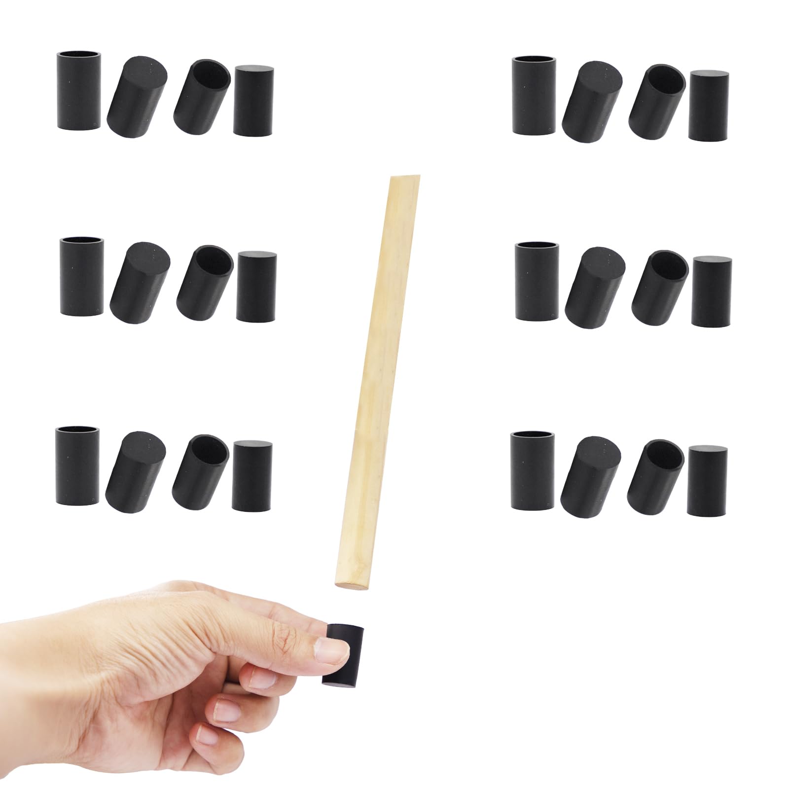 Photo 1 of Simpracon Non Slip Silicone Chair Leg Floor Protectors No Felt 0.5”to 0.55” Chair Leg Caps Bottom Anti Slip Small Furniture Feet Covers for Hardwood Floors Prevent Scratches No Noise,24 PCS