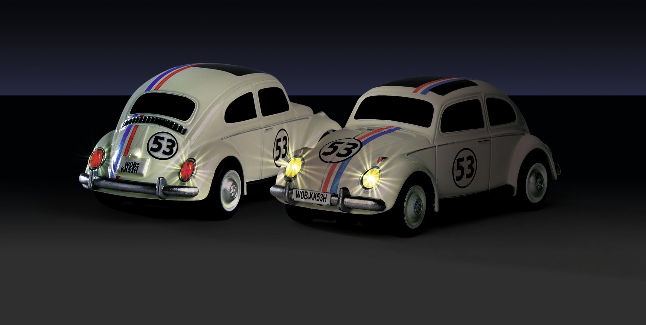 Carson 500504153 1:87 VW Beetle Rallye 2.4G 100% RTR - Gotowy do jazdy model, model RC, samochód H0, model RC, pojazd do dioramy