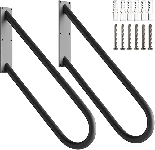 Paquete de 2 pasamanos de escalera para 1-3 escalones, barandillas negras para escaleras interiores o exteriores, barandillas de mano montadas en la
