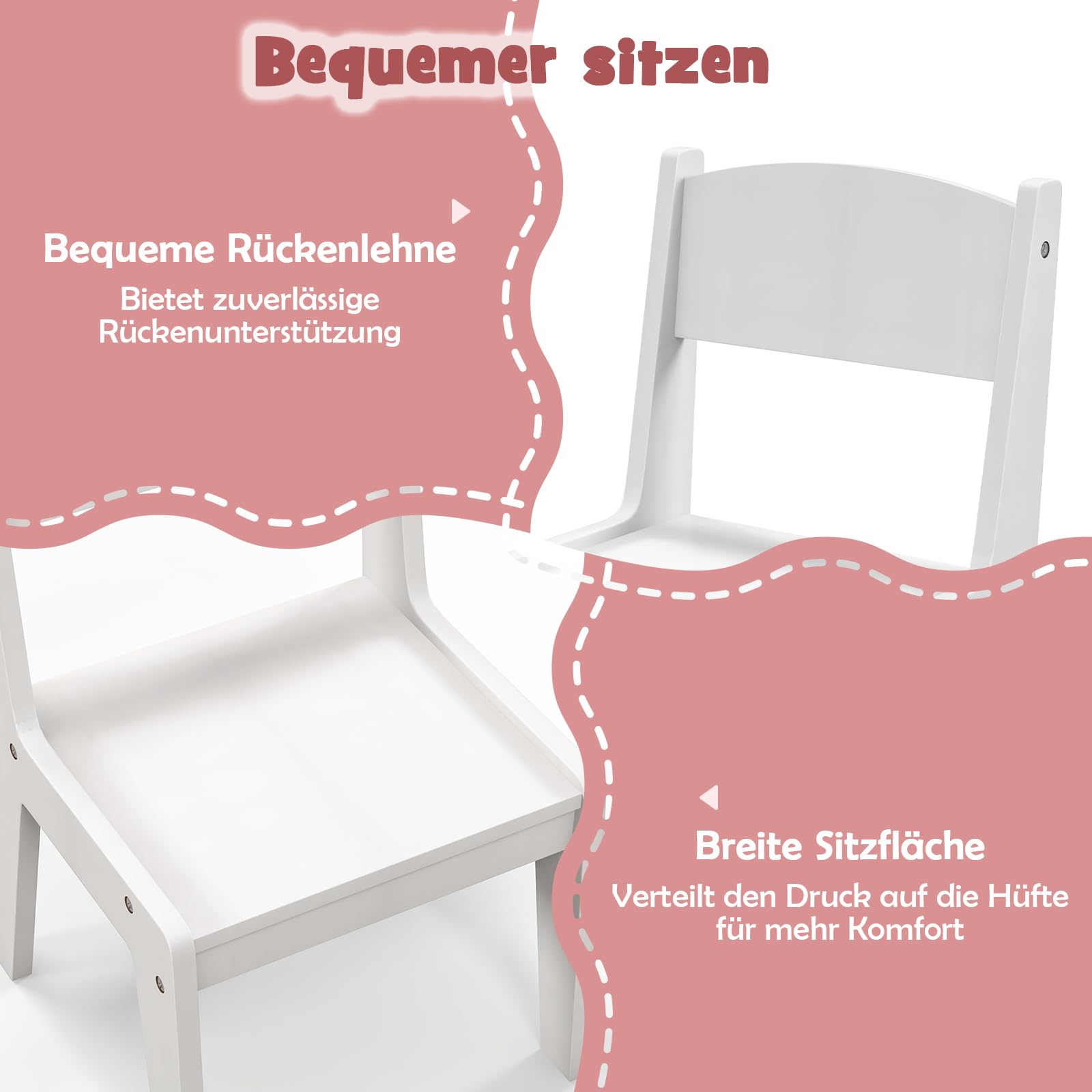 DREAMADE 2 in 1 Schminktisch Kinder mit Hocker und LED-Spiegel, Prinzessin Frisiertisch mit Schublade & Regal & Schrank, Make-up Kosmetiktisch, Kinderschminktisch aus Holz für Kinder (Weiß)